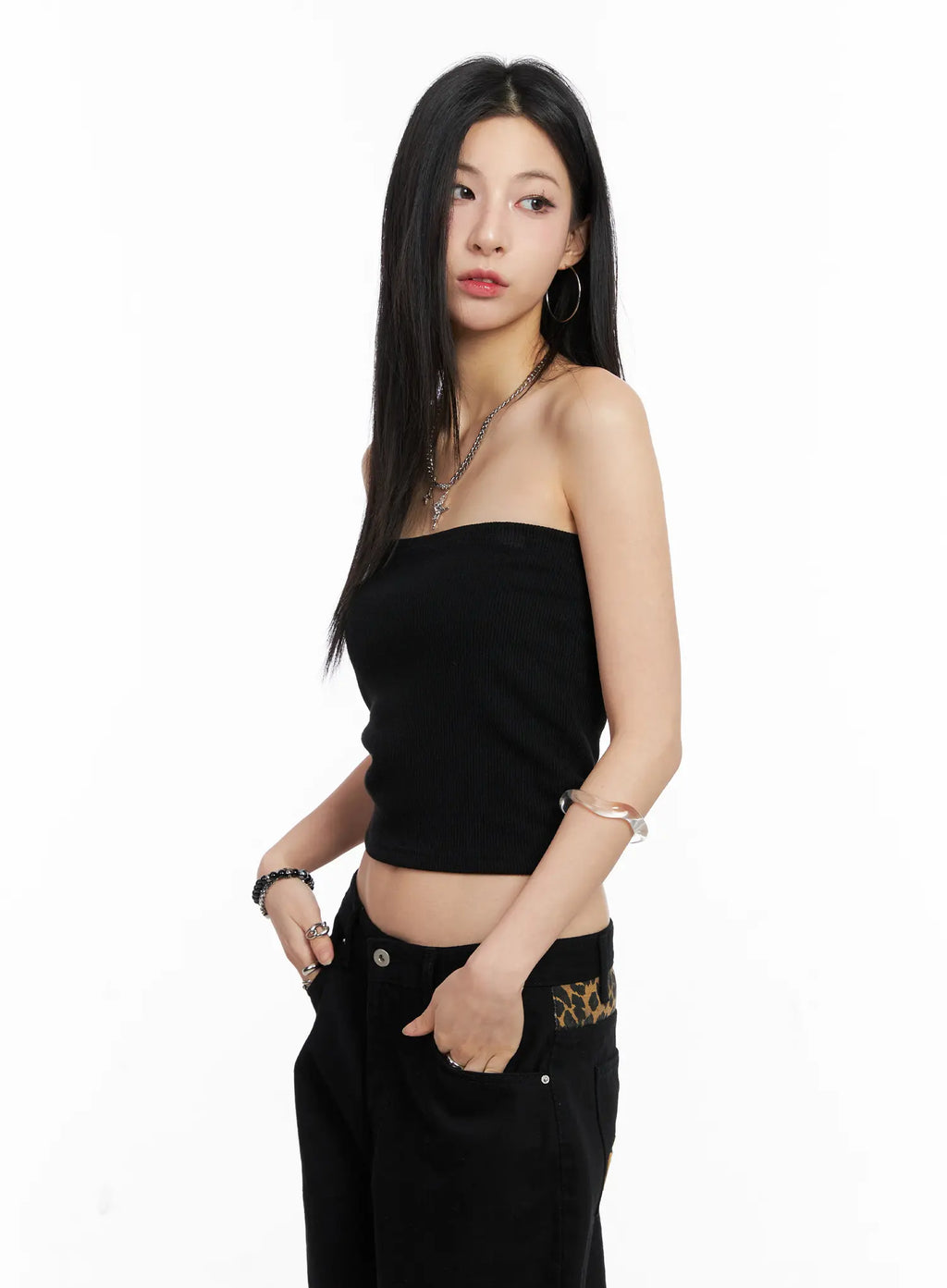 Basic Ribbed Tube Top CC1109