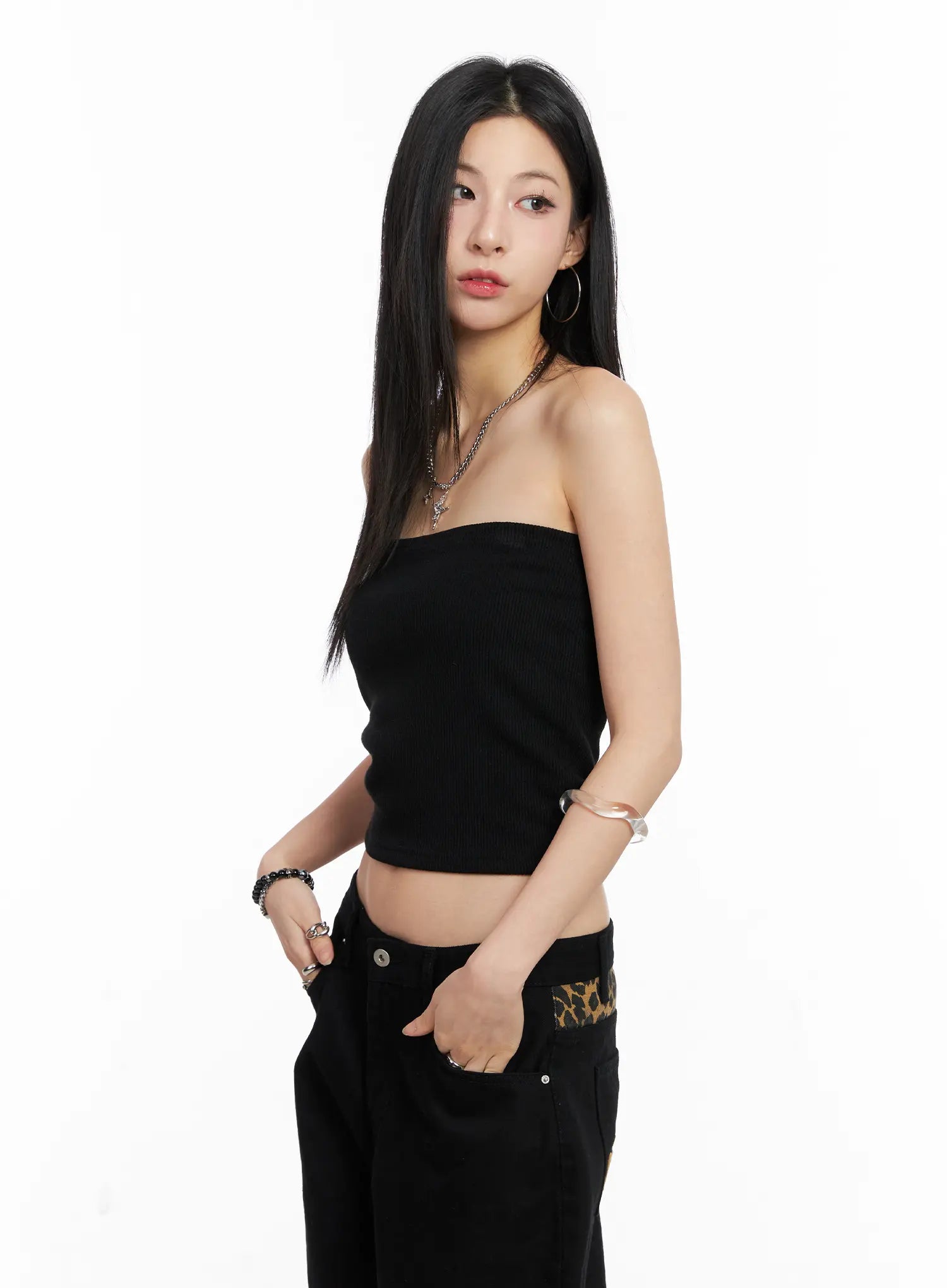 Basic Ribbed Tube Top CC1109