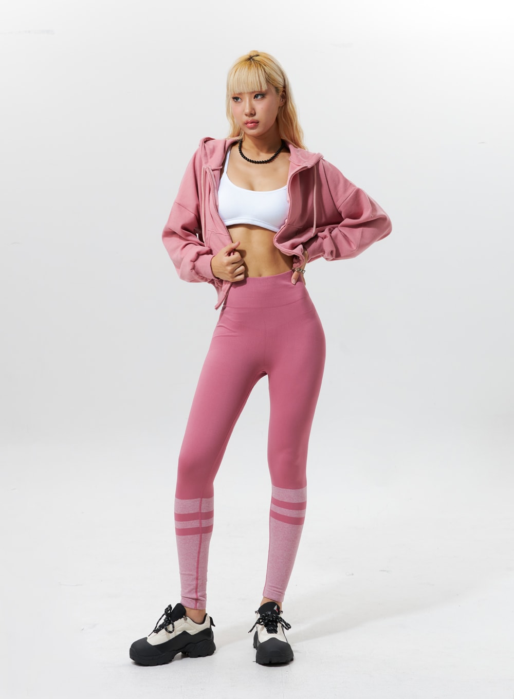 Zip-Up Cropped Hoodie IG320