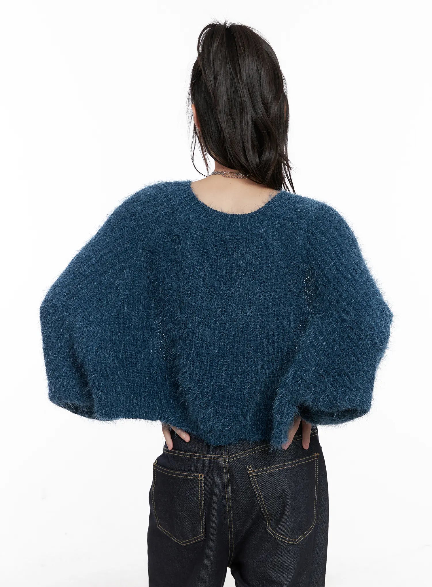 Fluffy Bolero Knit Cardigan CG518