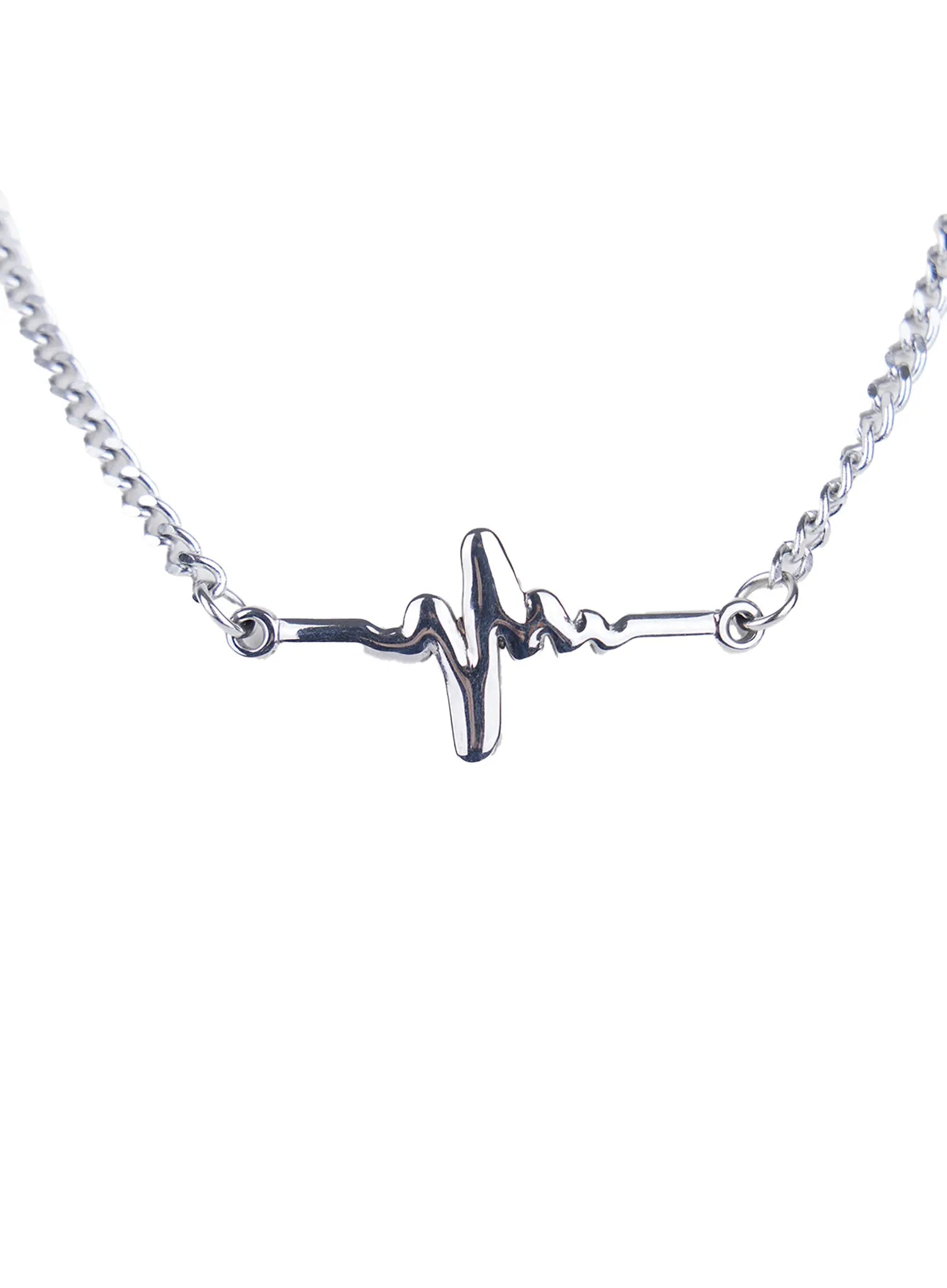 Heartbeat Pulse Line Necklace CL522