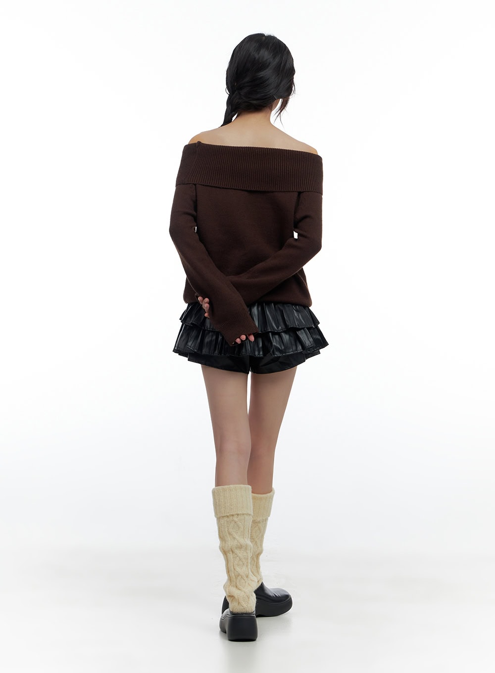 Oversize Off-Shoulder Knit CS419