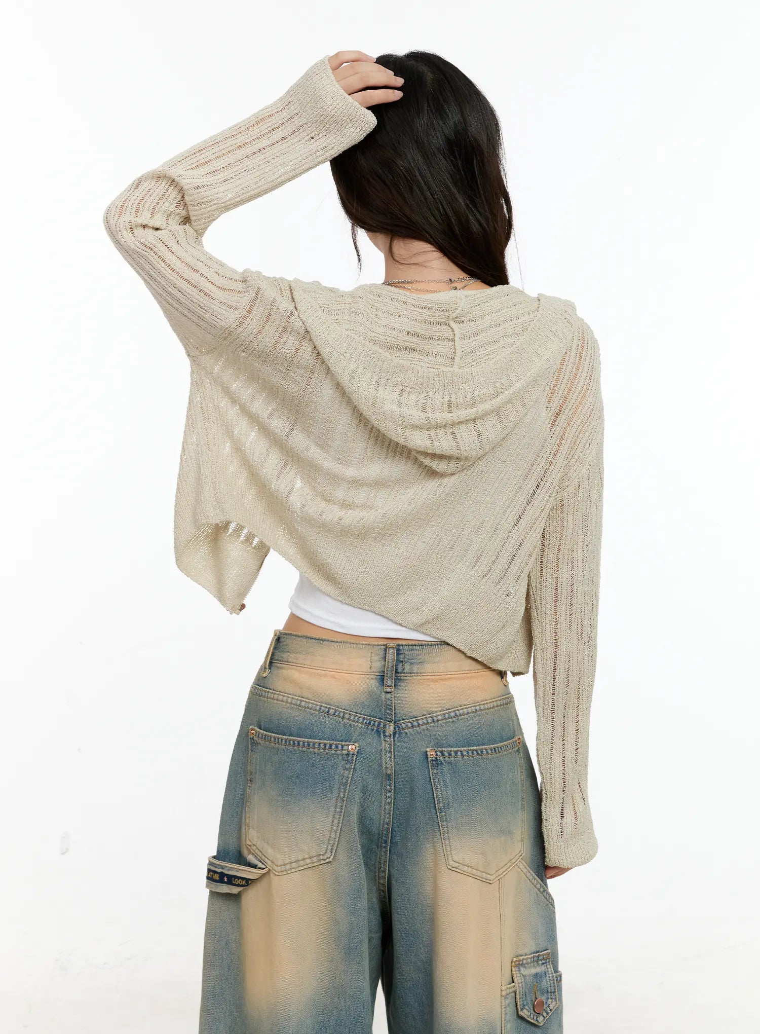 Summer Knit Cropped Zip-Up CG501