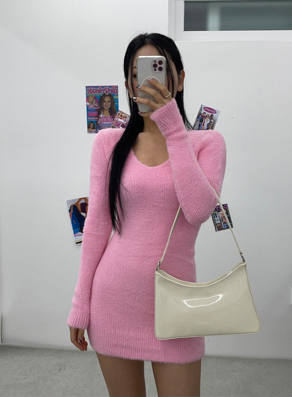 Scoop Neck Soft Mini Dress CJ312