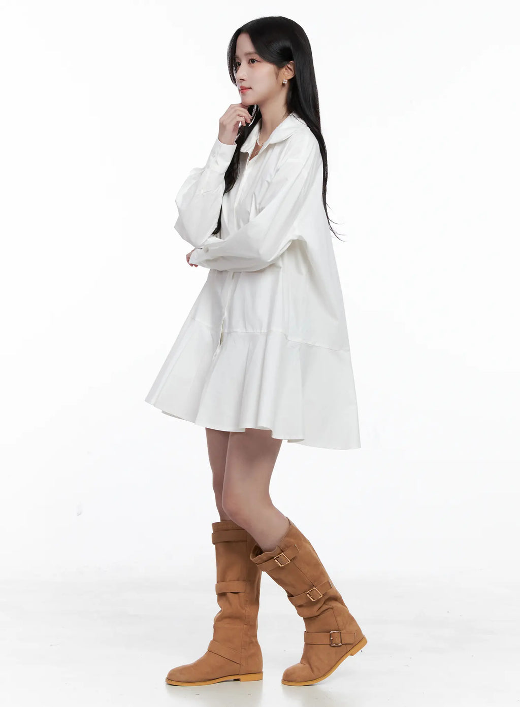 Button-Up Midi Dress CS519