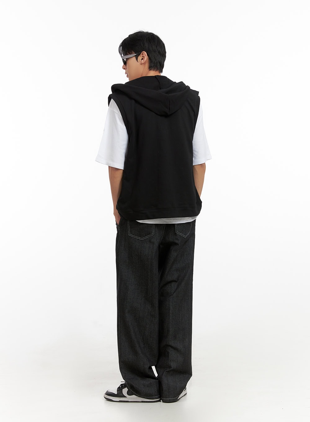 Men's Hooded Zip-Up Vest IL404