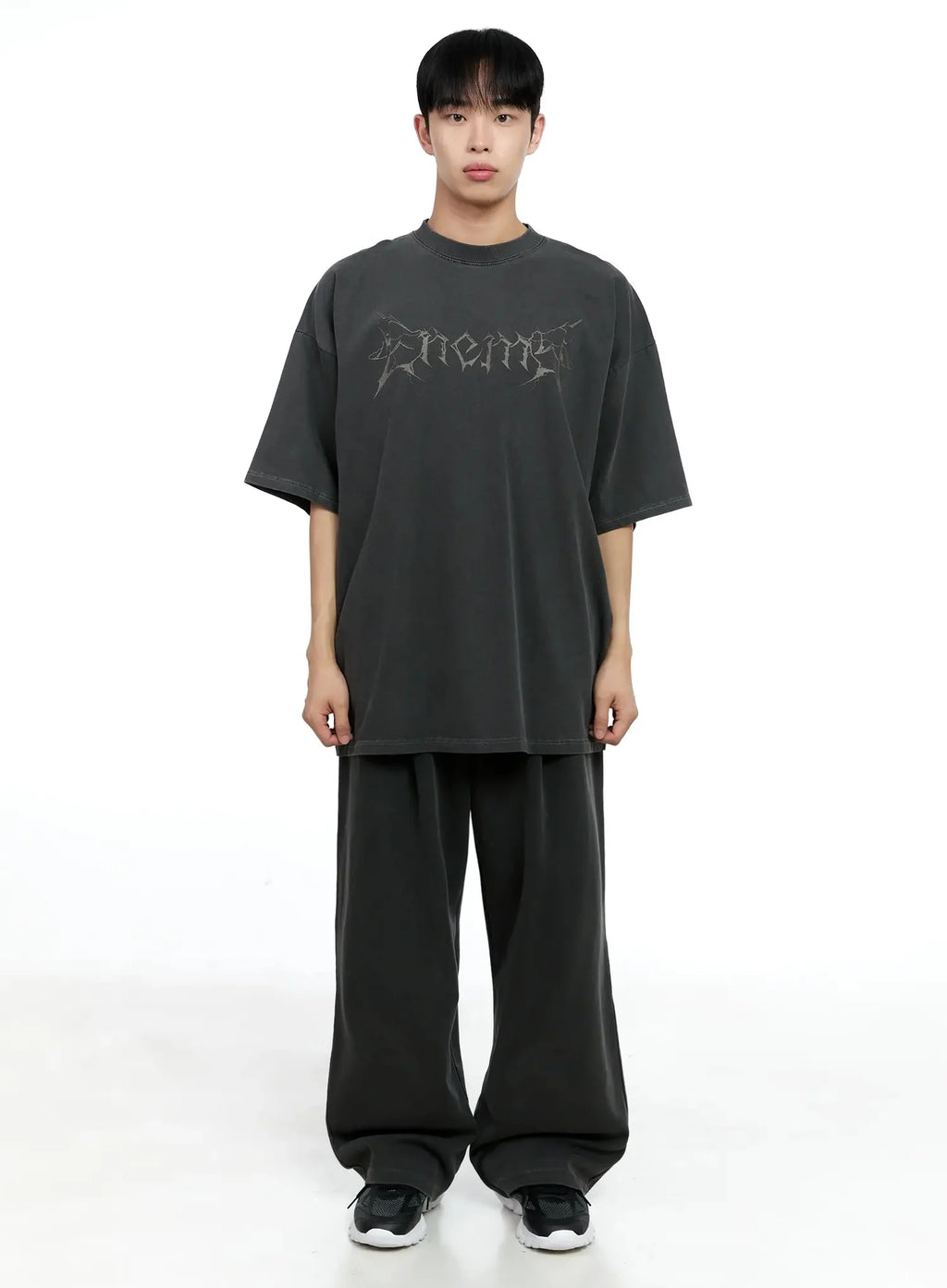 Men's Oversized Text Graphic Tee IG520