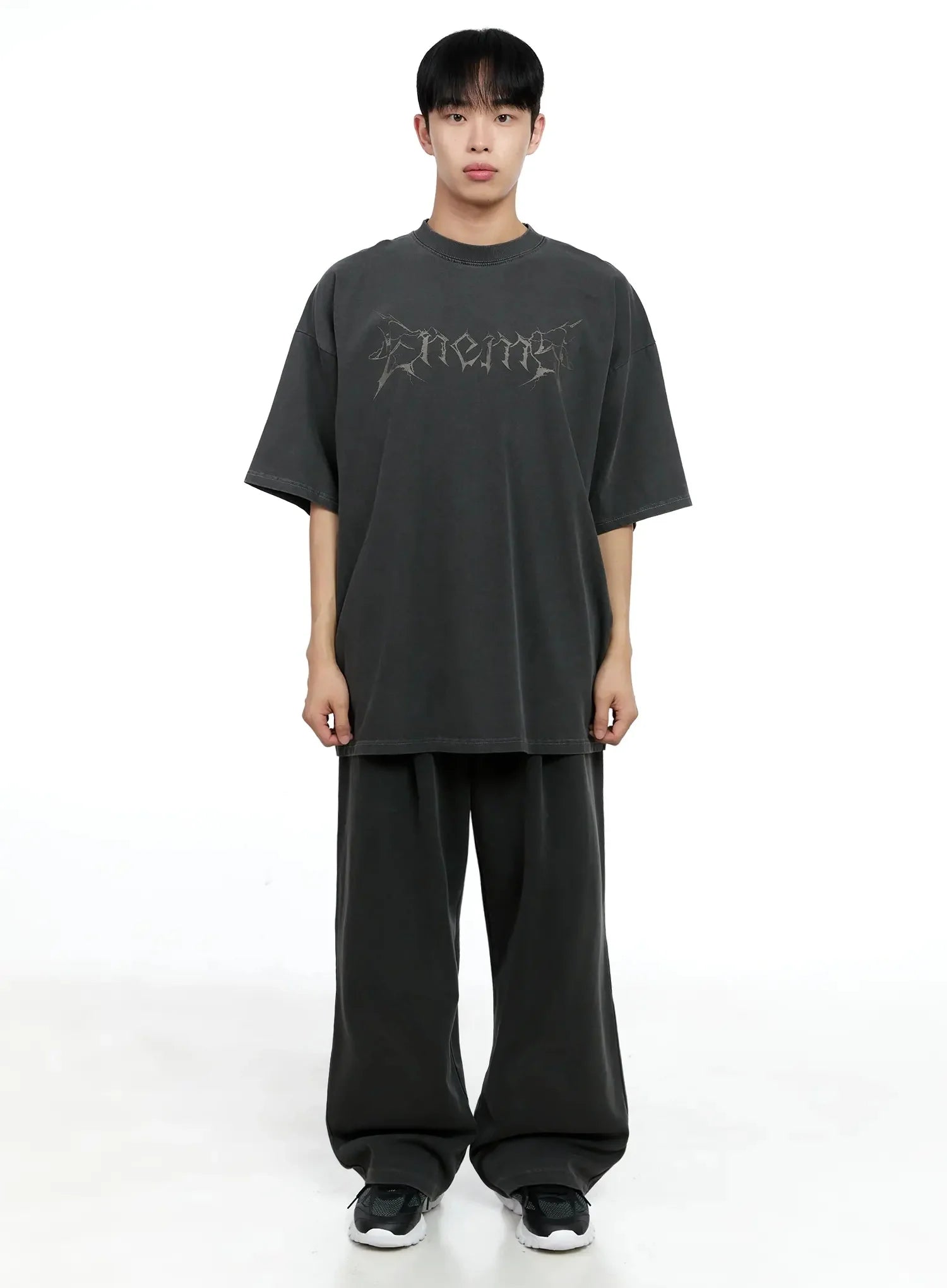 Men's Oversized Text Graphic Tee IG520