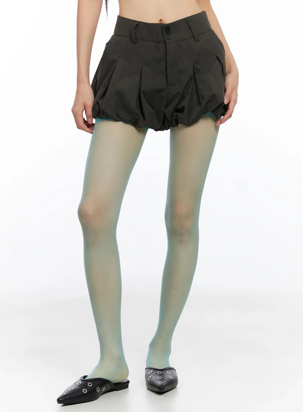 Balloon Pleated Skirt Shorts CO516