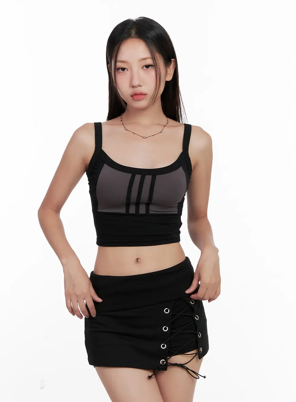 Contrast Crop Tank CL521