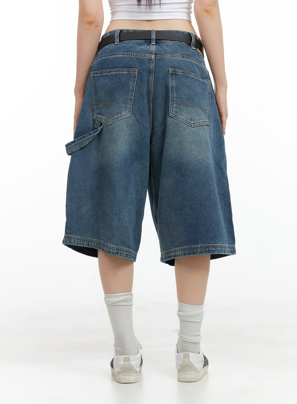 Stud Washed Baggy Jorts (UNISEX) CG408