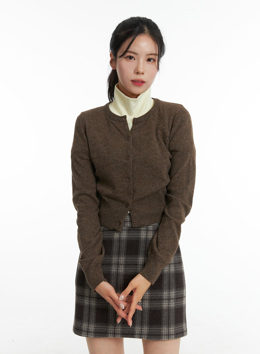 Cashmere Cropped Cardigan OD307