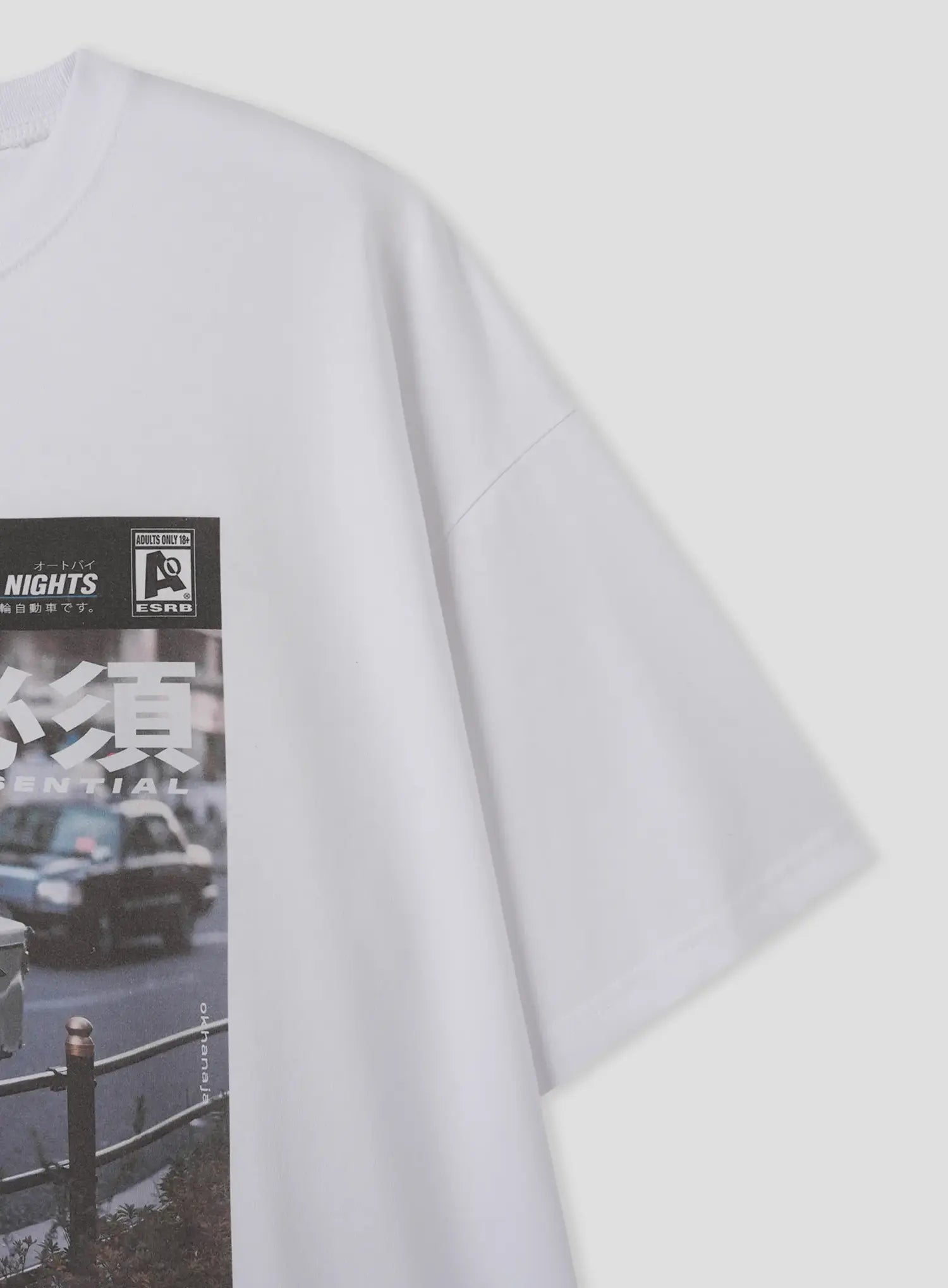 Vintage Scenic Street Graphic T-Shirt IL516