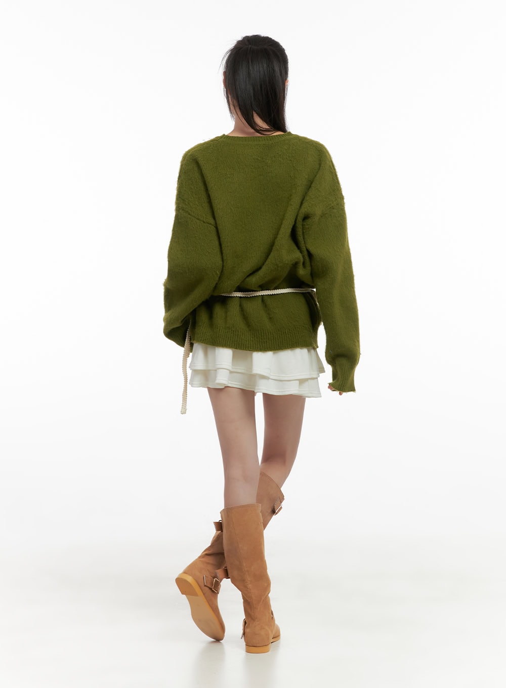 Chic Ruffle Band Mini Skirt CS410