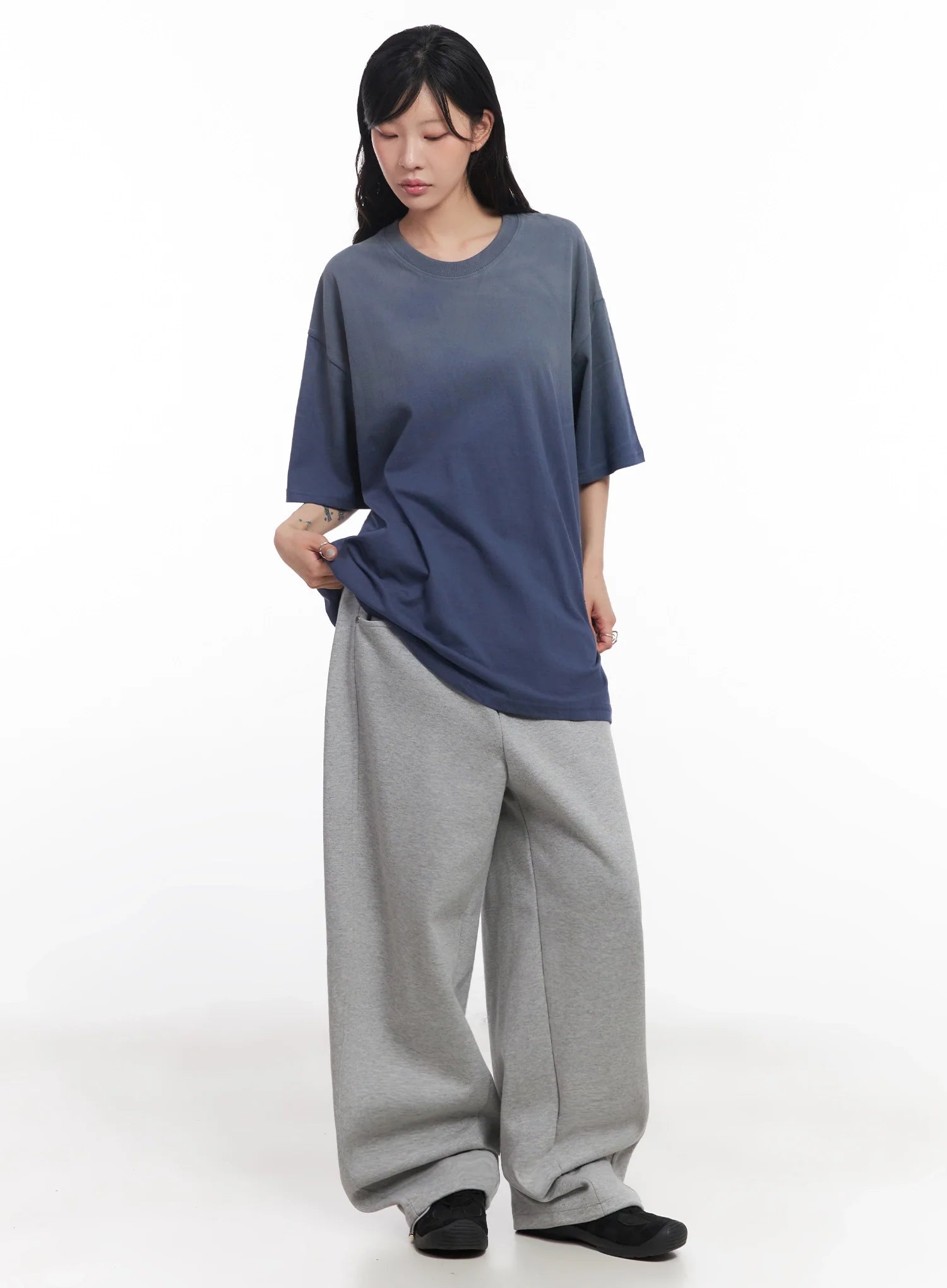 Oversized Gradient Fade T-Shirt IC503