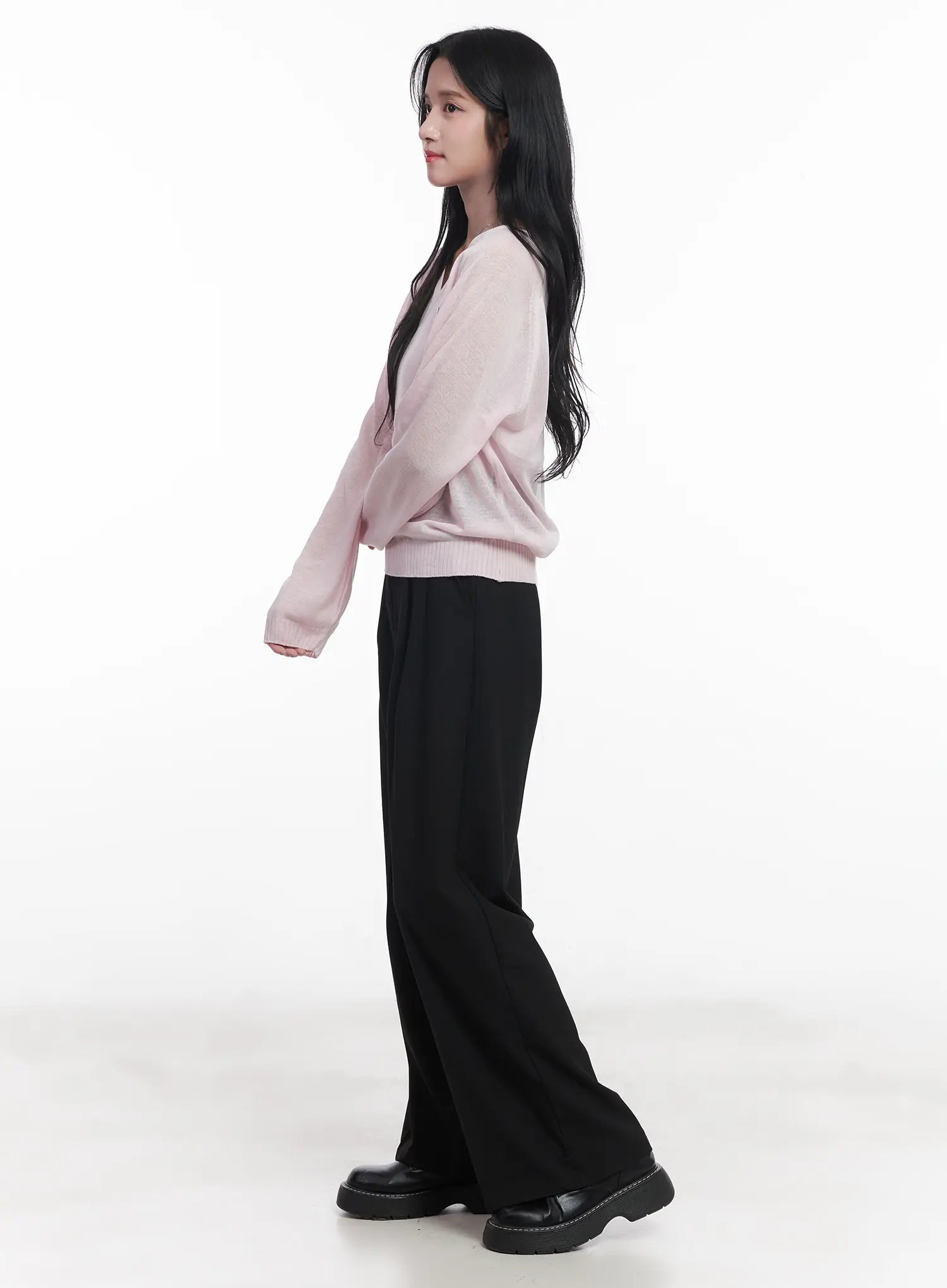 Pintuck Tailored Slacks CU523