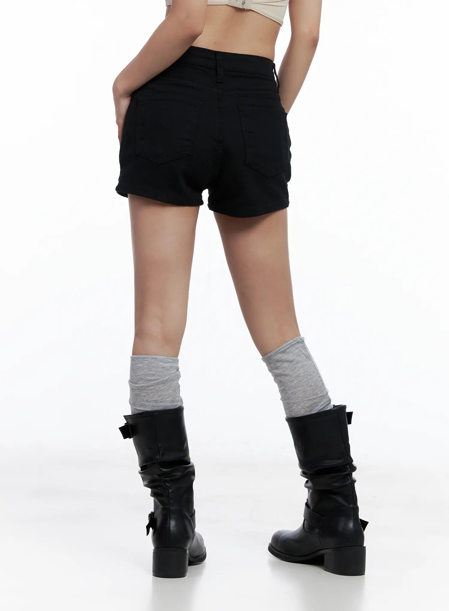 Cotton High-Waist Shorts CL510