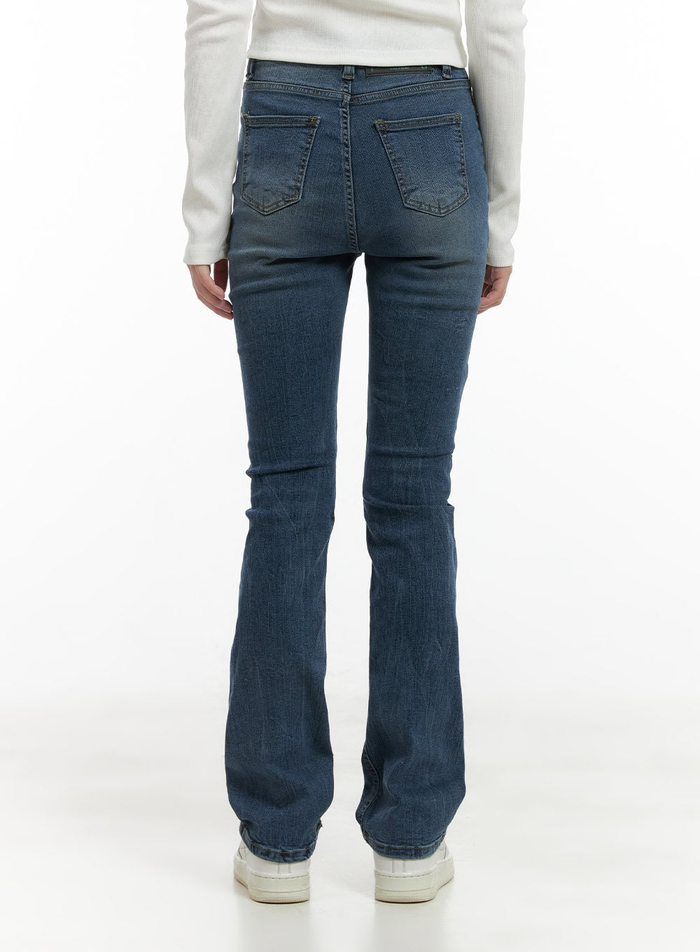 Pixie Slim Washed Bootcut Jeans CG427