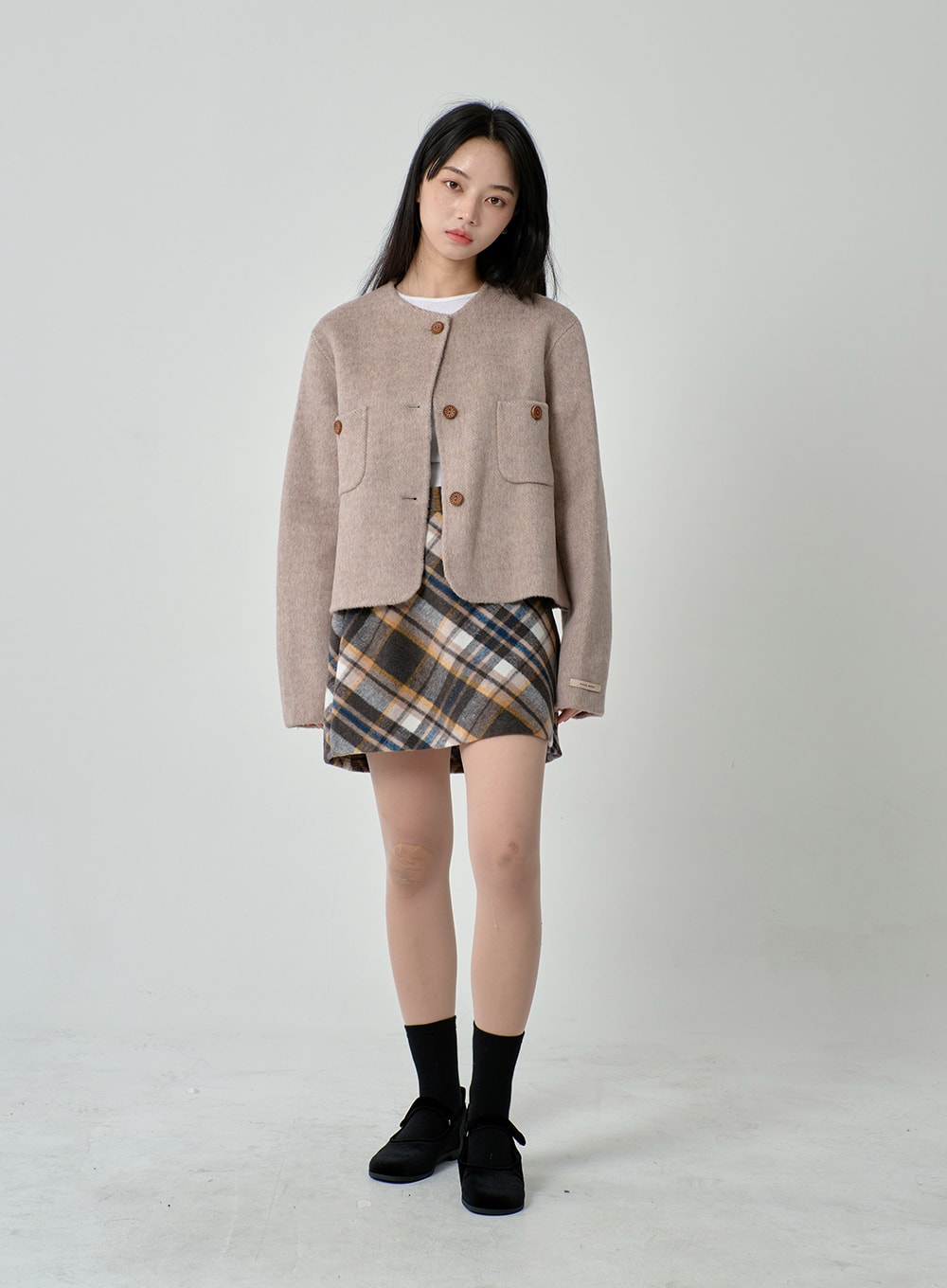 Wooden Button Jacket ON11