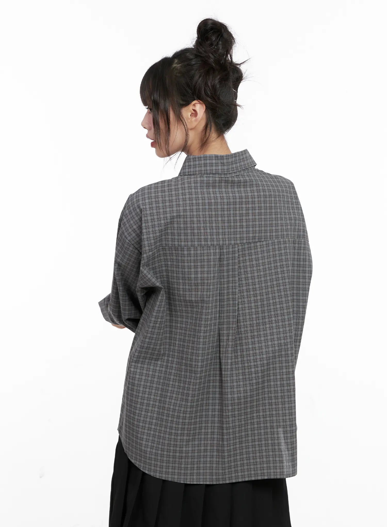 Checkered Button-Up Shirt CG515