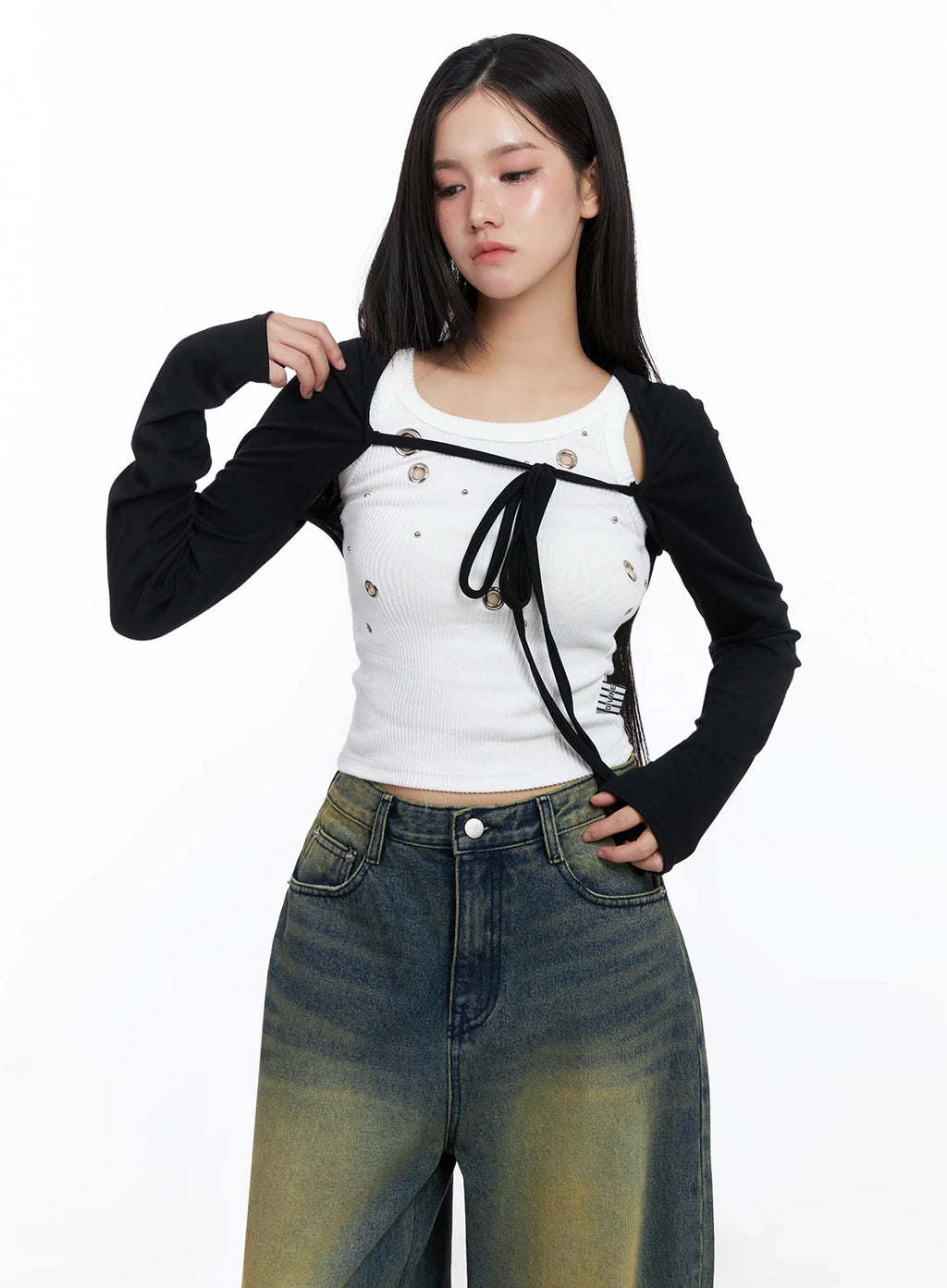 Slim-Fit Cropped Bolero IS525