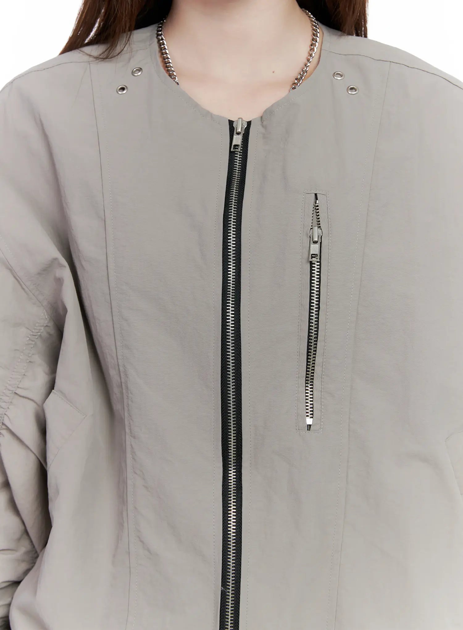Casual Zip-Up Bomber Jacket CS501