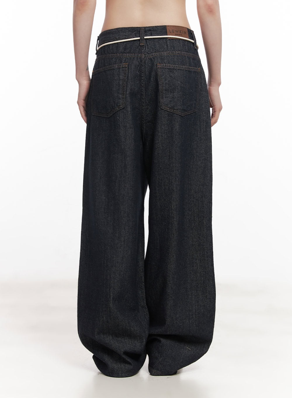 Kirsten String Wide-Leg Summer Denim Jeans IM528