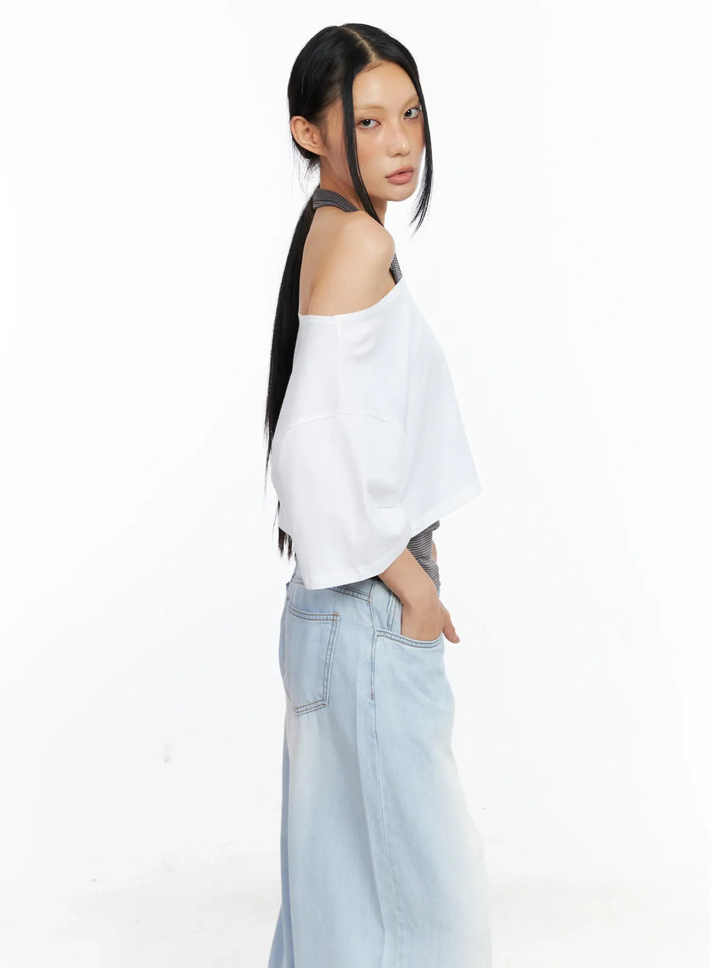 Striped Layered Tank and Tee Set CL529