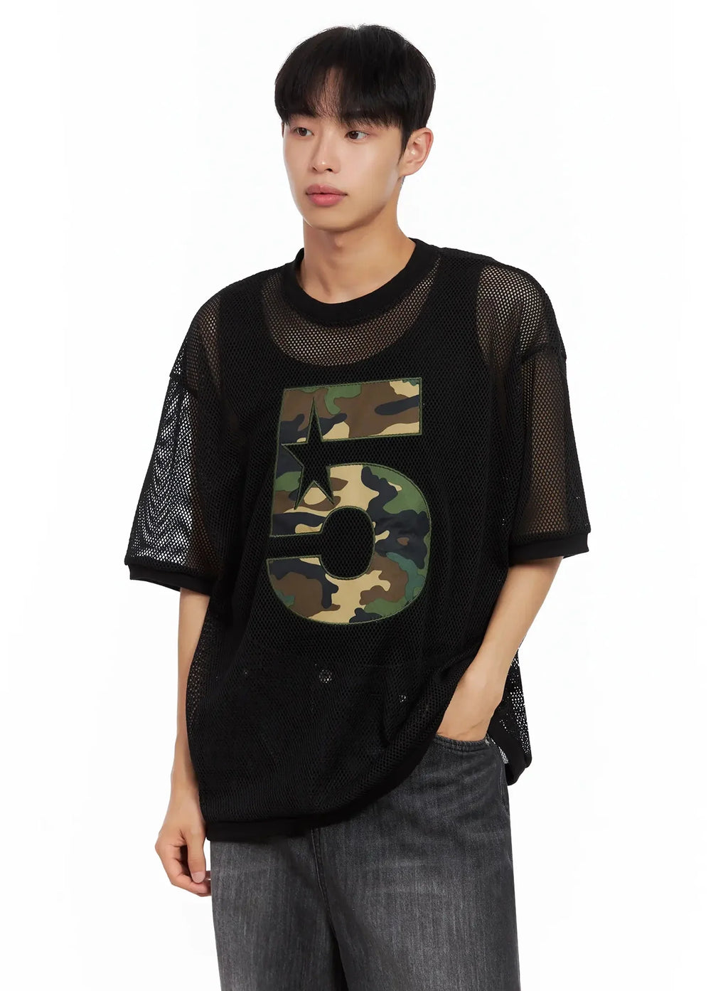 Men's Mesh Star Jersey Tee IL516