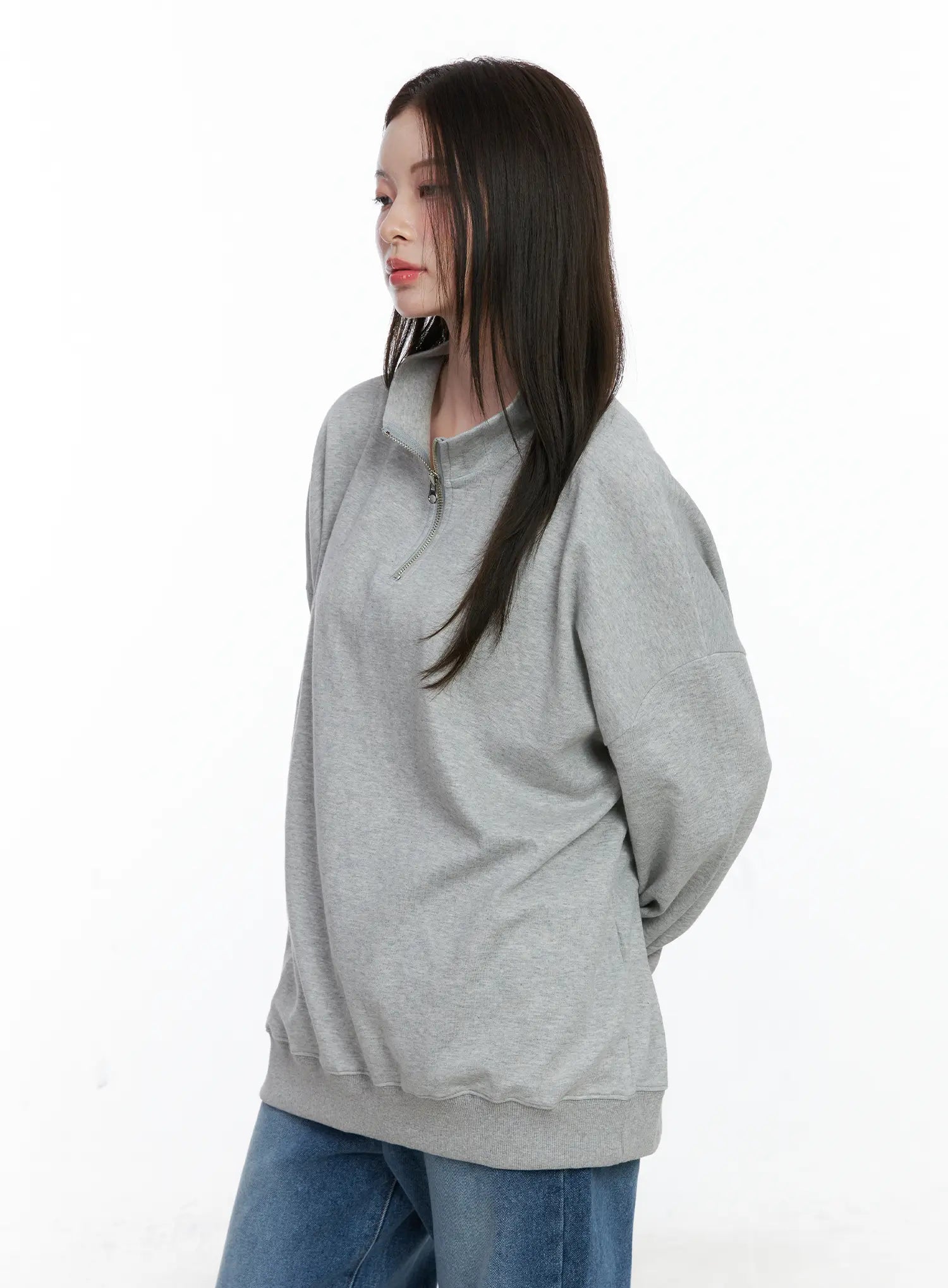 Oversized Half-Zip Pullover CO506
