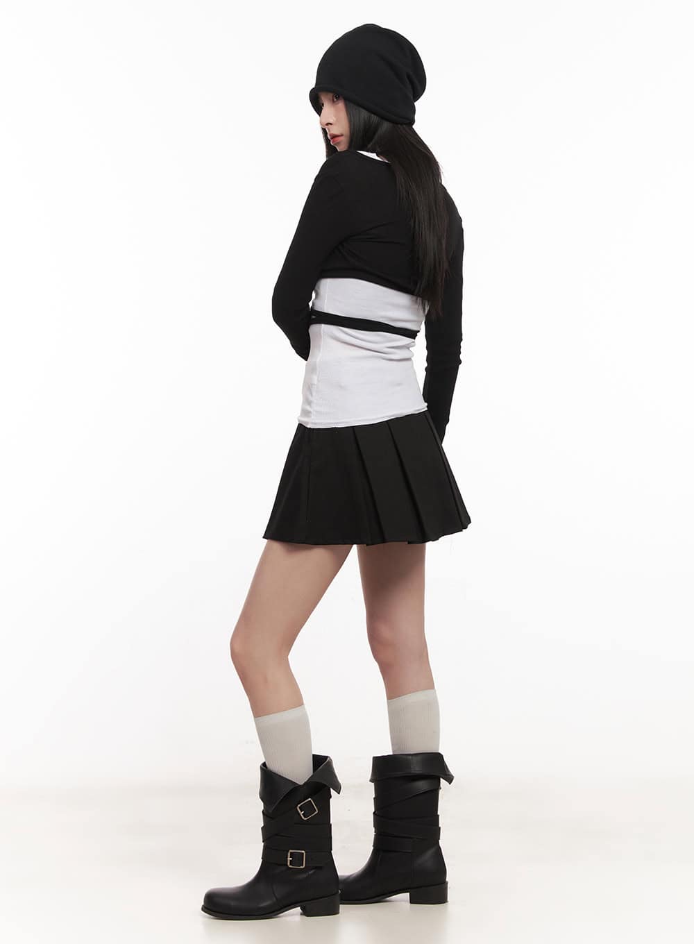 Classic Pleated Mini Skirt CM518