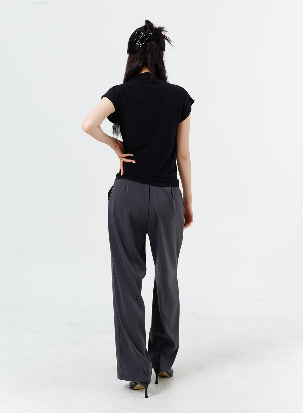 Wide Leg Tailored Pants OM320