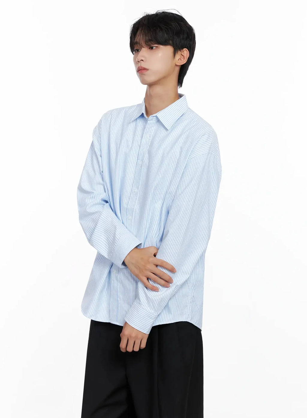 Men's Classic Striped Oxford Shirt IO516