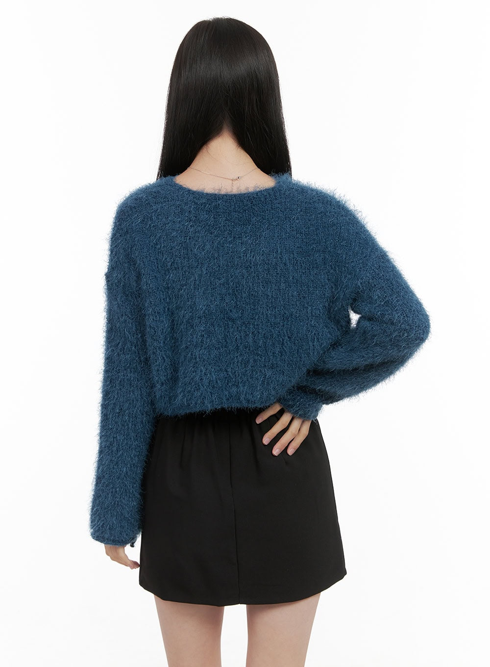 Ribbon-Trimmed Bolero Cardigan OS411