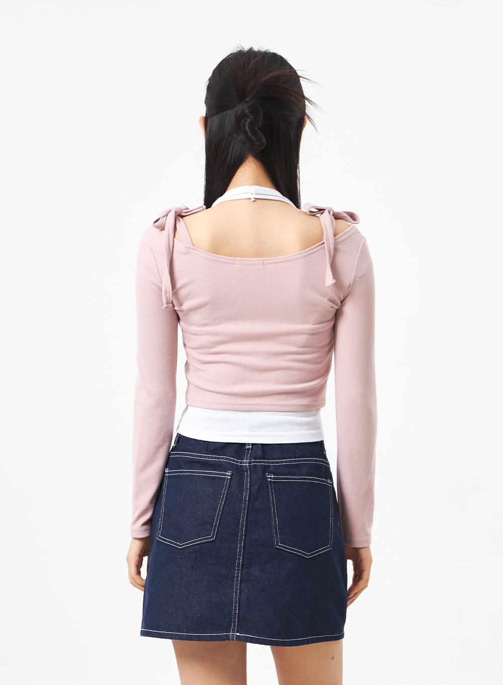 Ribbon Cropped Top CA306