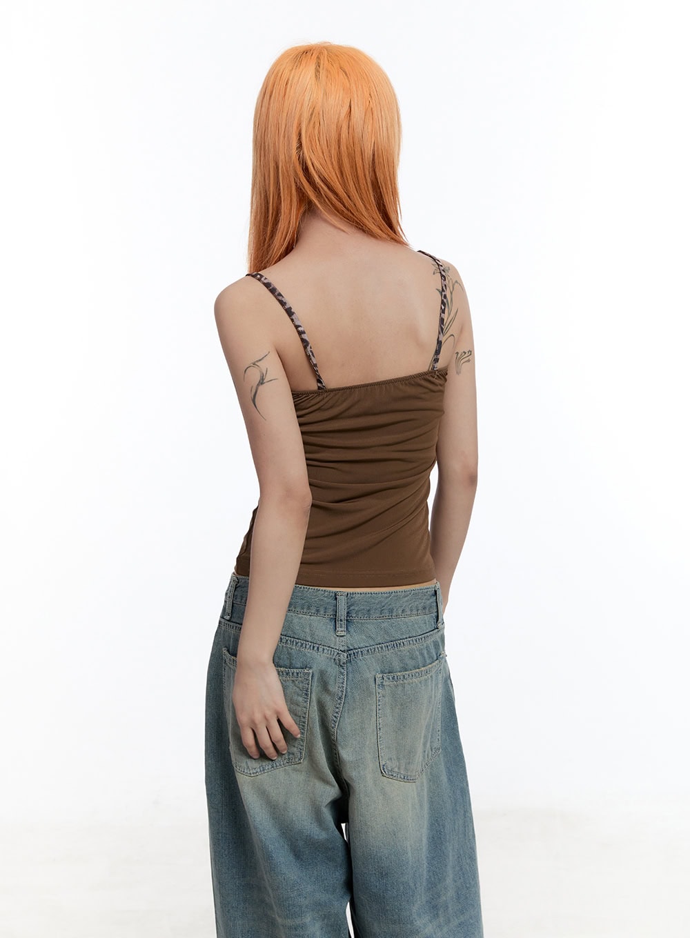 Two-Tone Trim Cami Top CU502