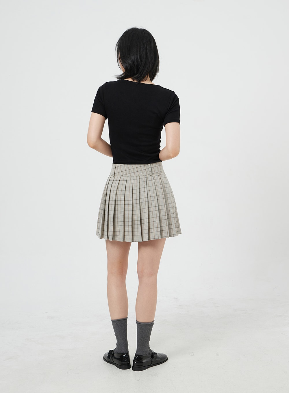 Plaid Mini Skirt OM327