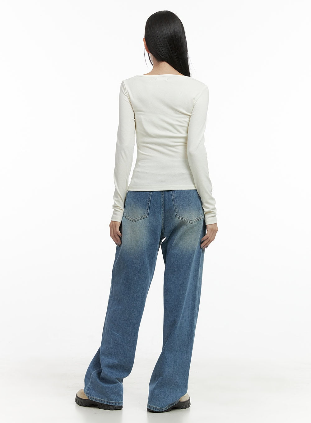 Paige Wide Fit Denim Jeans OO401