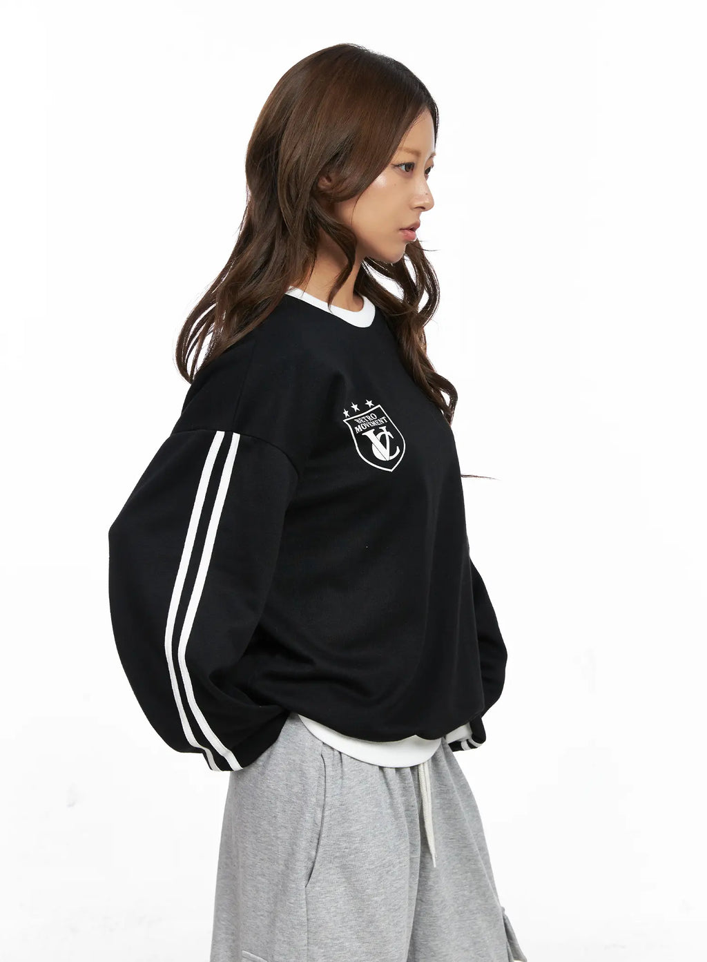 Oversized Contrast Sweatshirt CO513