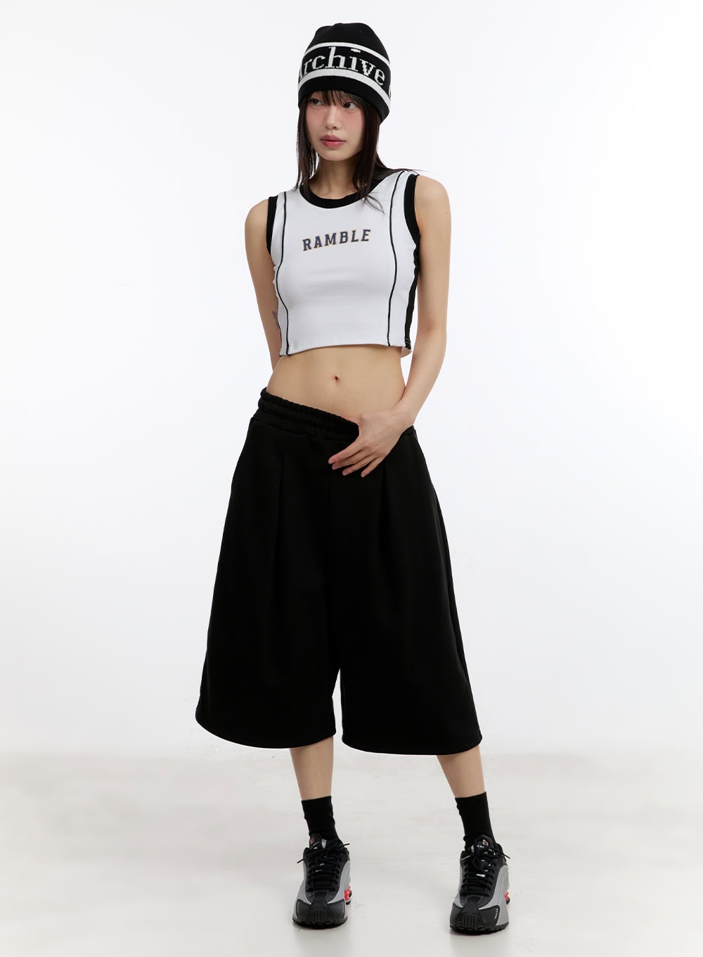 Oversize Midi Bermuda Sweatshorts CA509