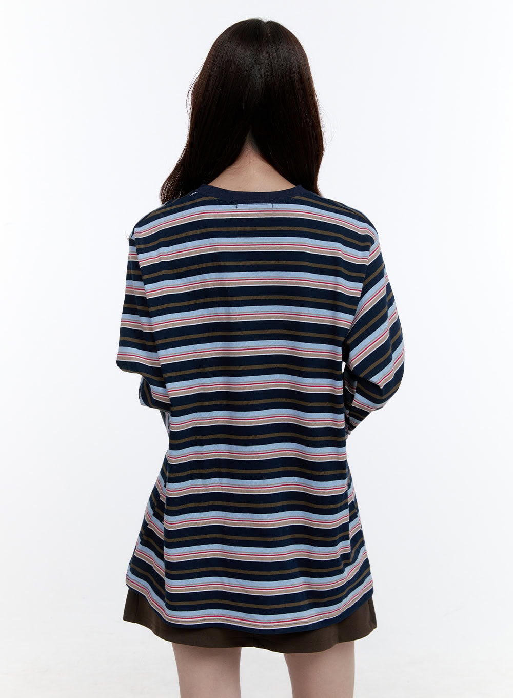 Chic Round Neck Long Sleeve Top OO407