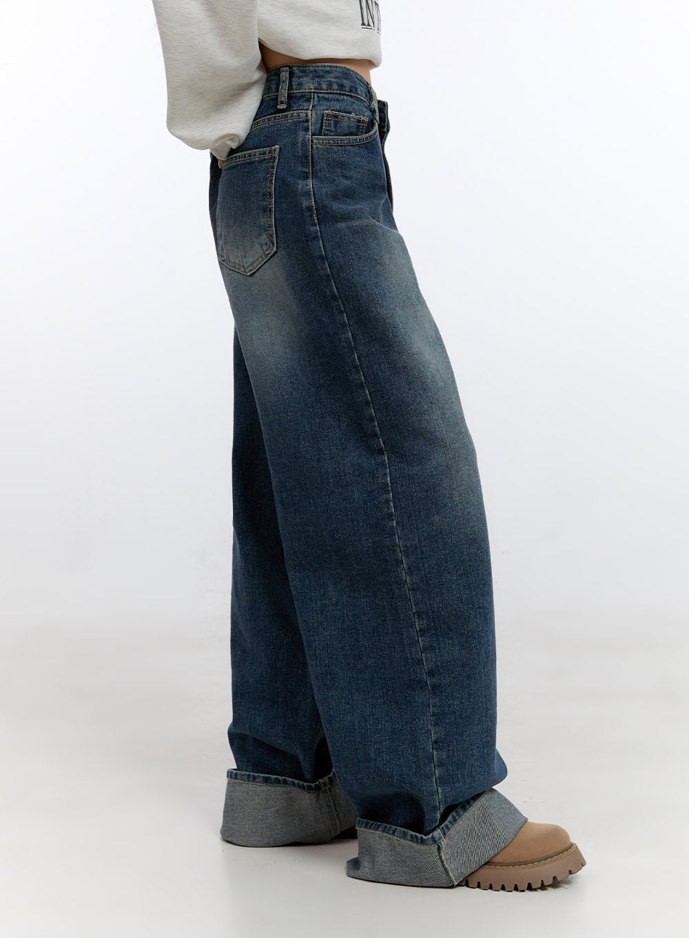 Tara Folded Baggy Jeans CO431