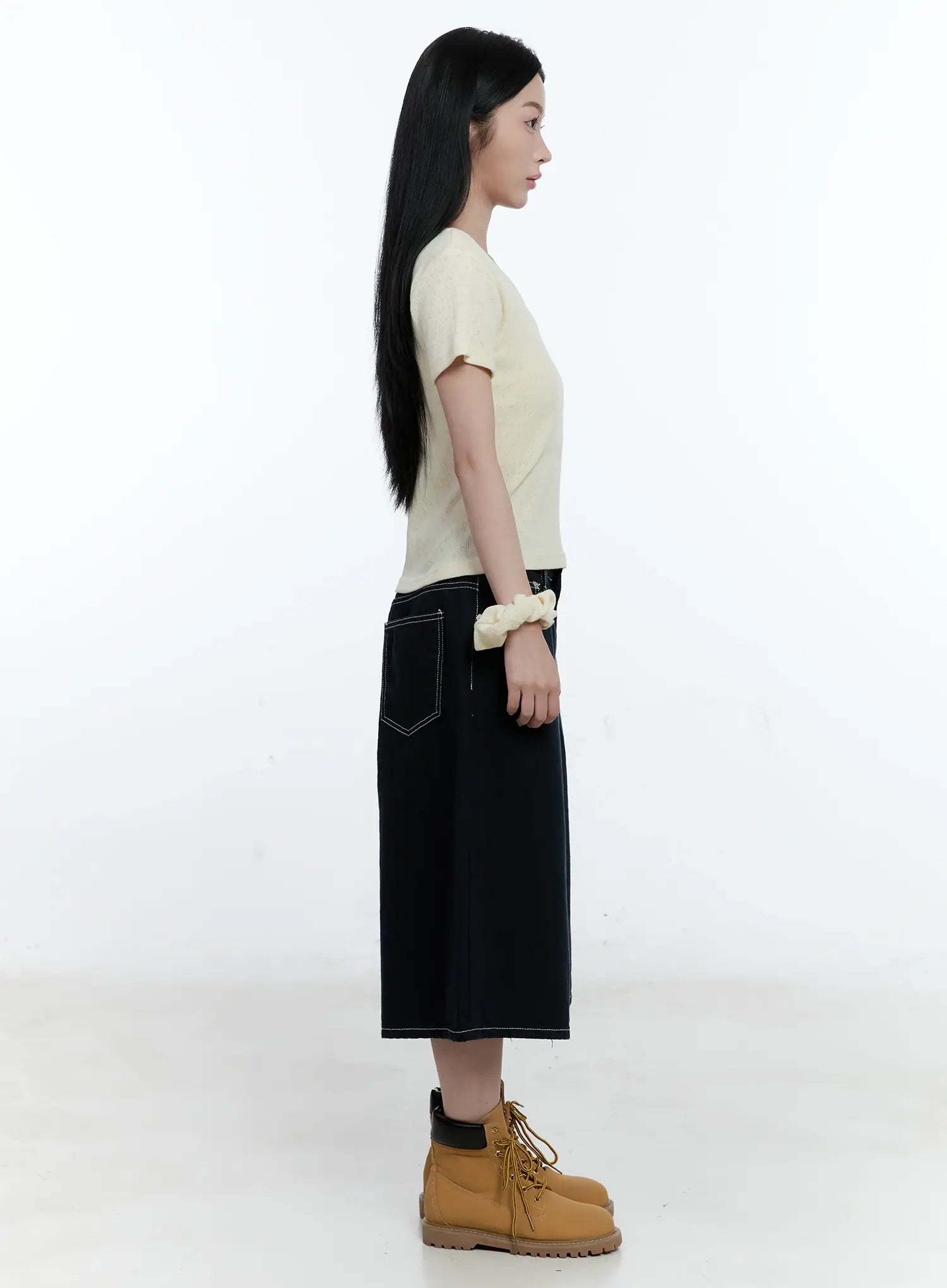 V-Neck Short-Sleeve Knit Tee CG501