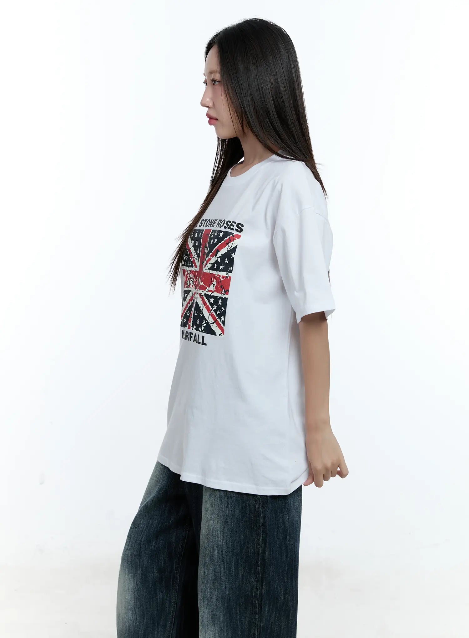 Oversized Flag Graphic Tee CU527