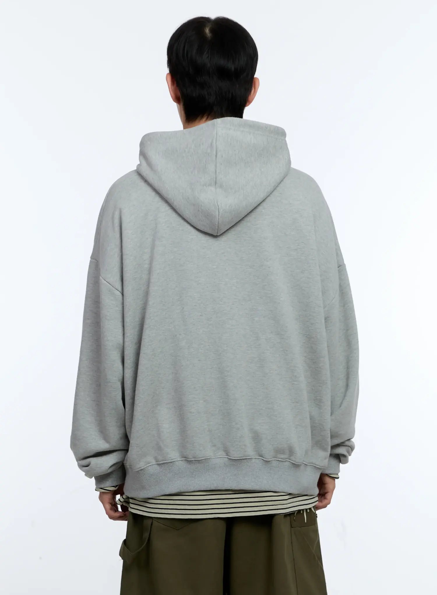 Men's Hooded Camo Patch Sweatshirt IG519