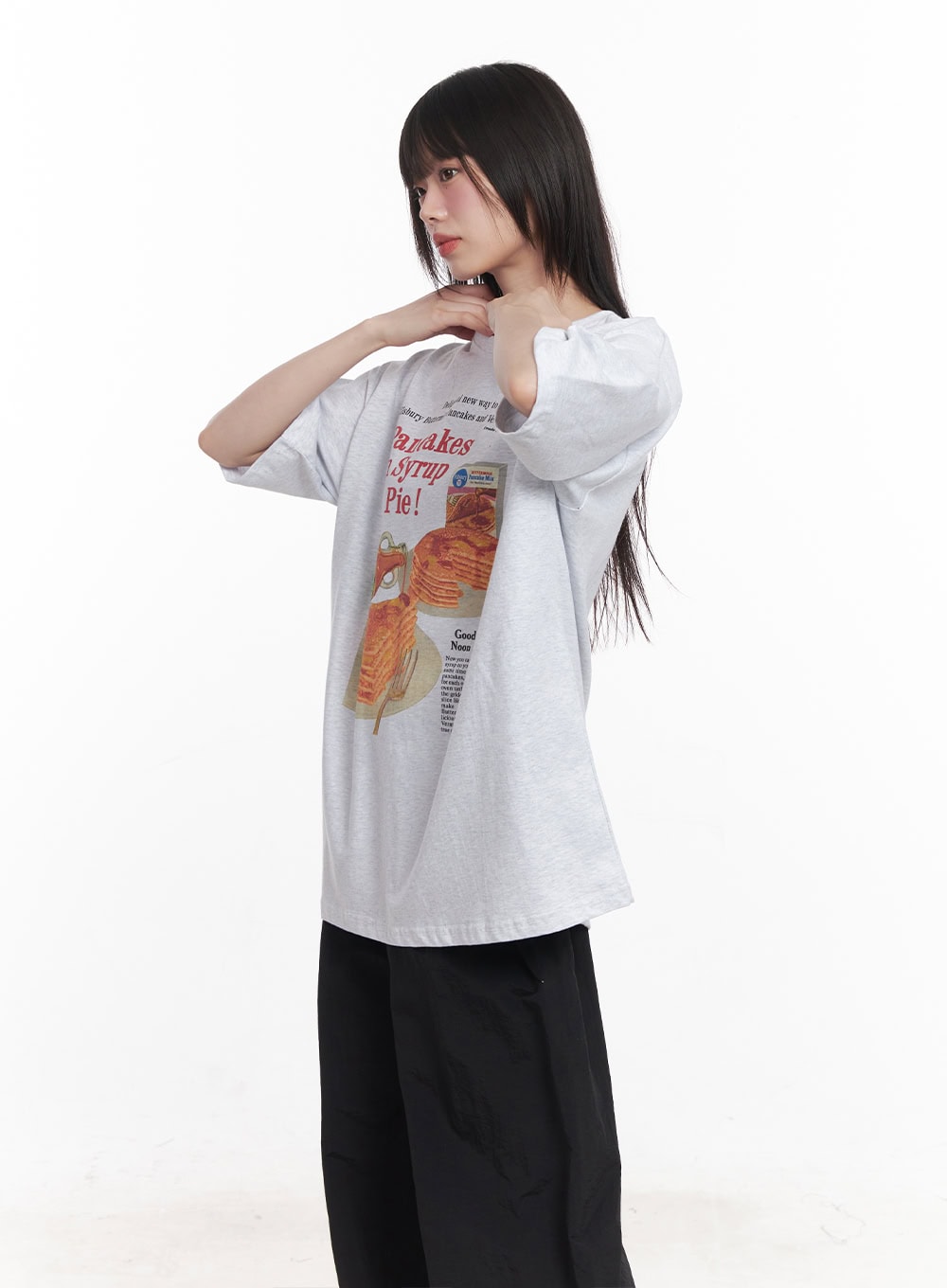 Breakfast Mood Oversized Tee CY521