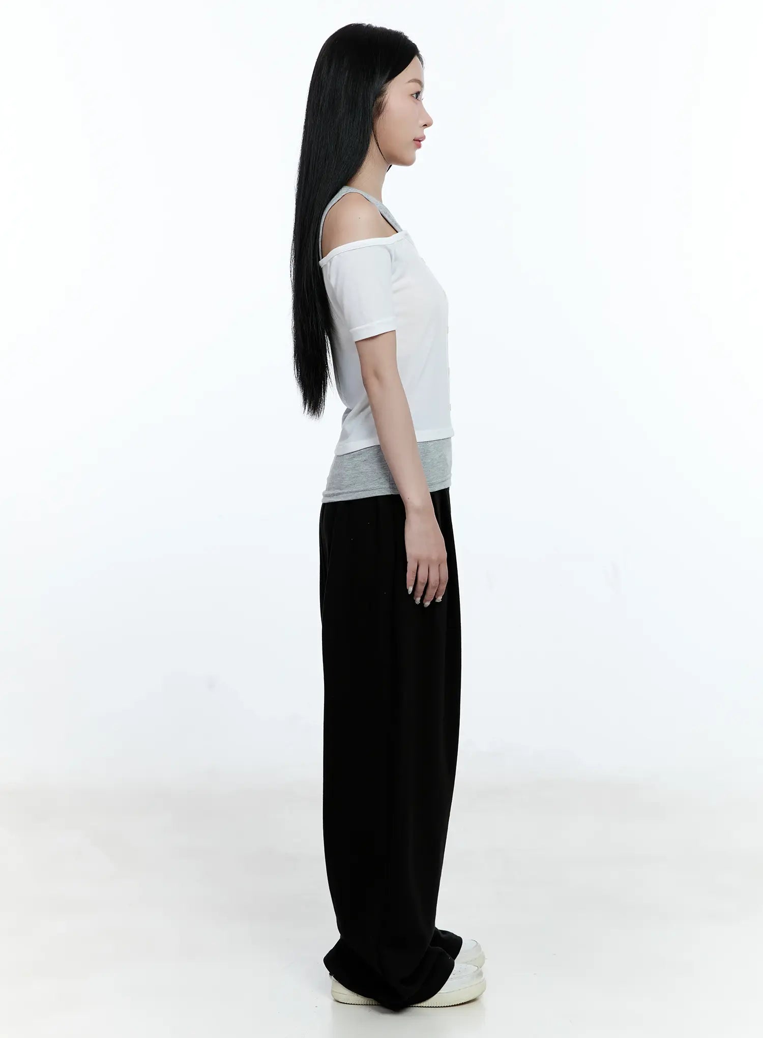 Layered Off-Shoulder Top CG513