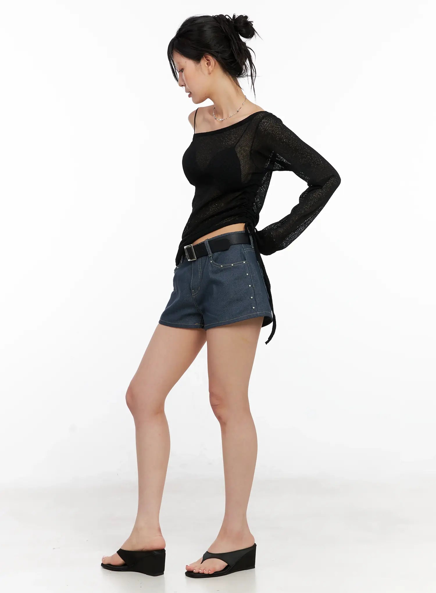 Boatneck Off-Shoulder Long Sleeve CL525