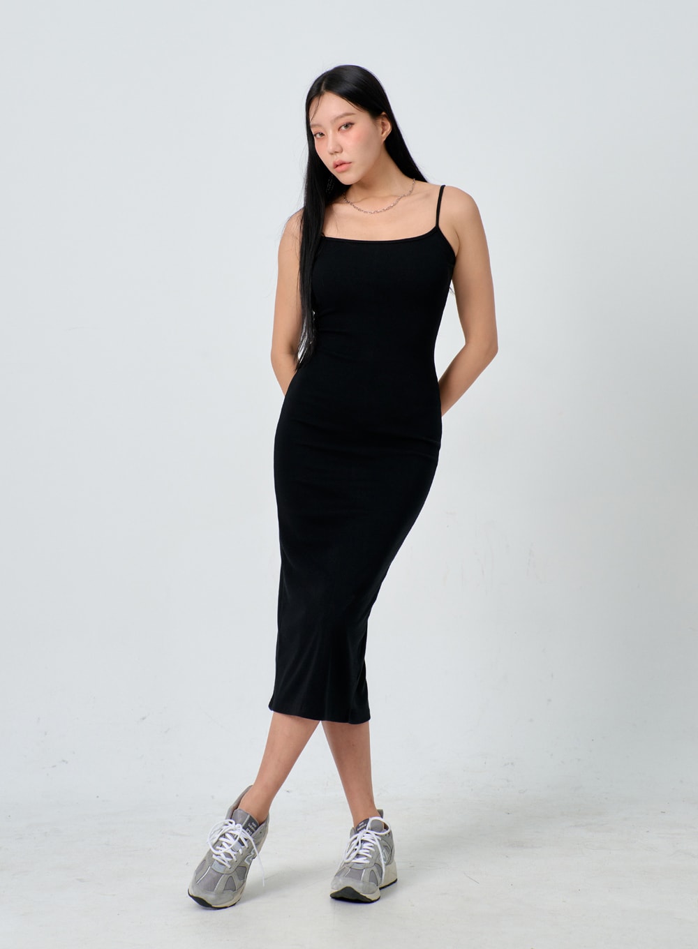 Thin Strap Maxi Dress IJ330