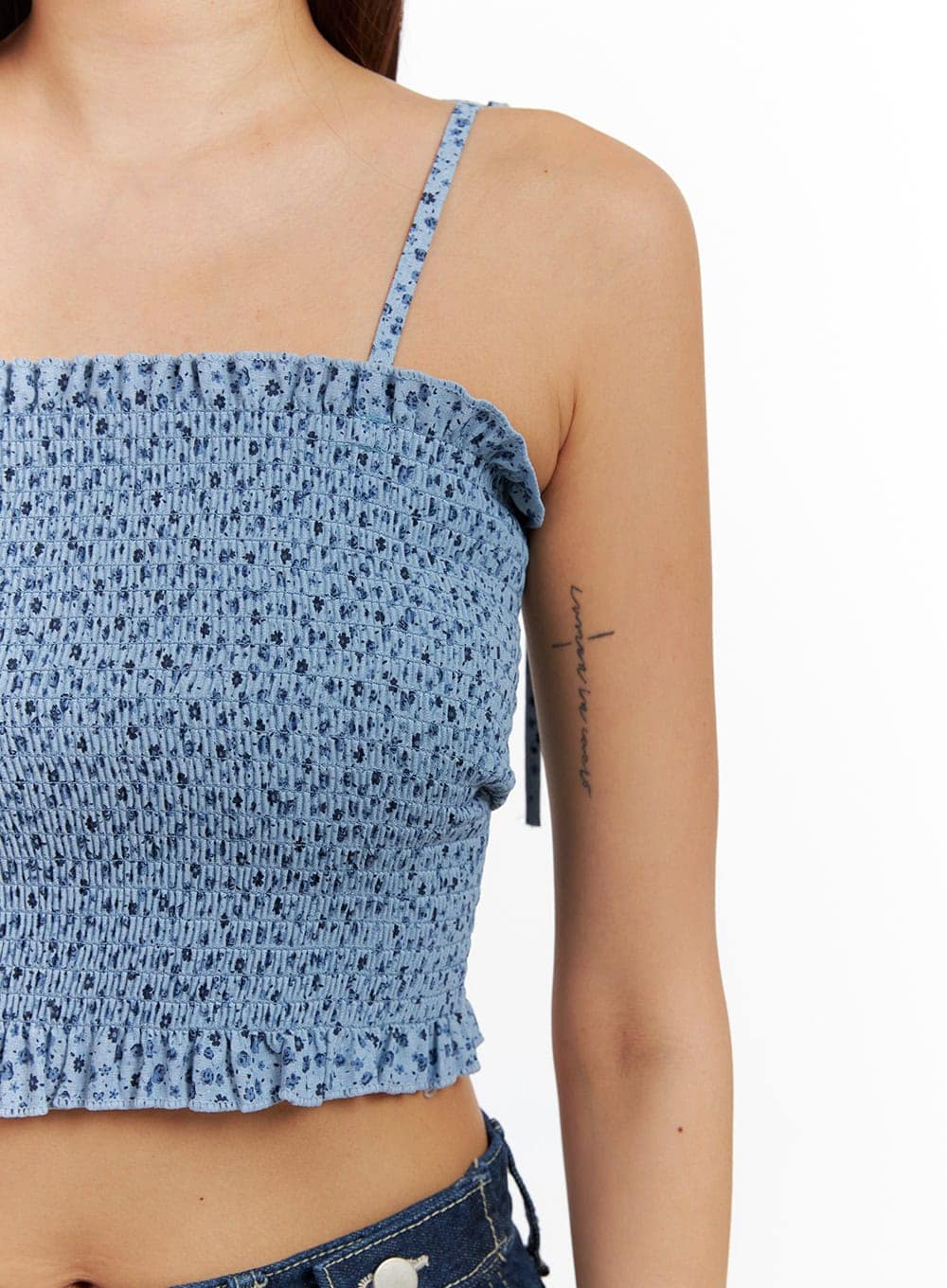 Floral Square Neck Cami Top CA430